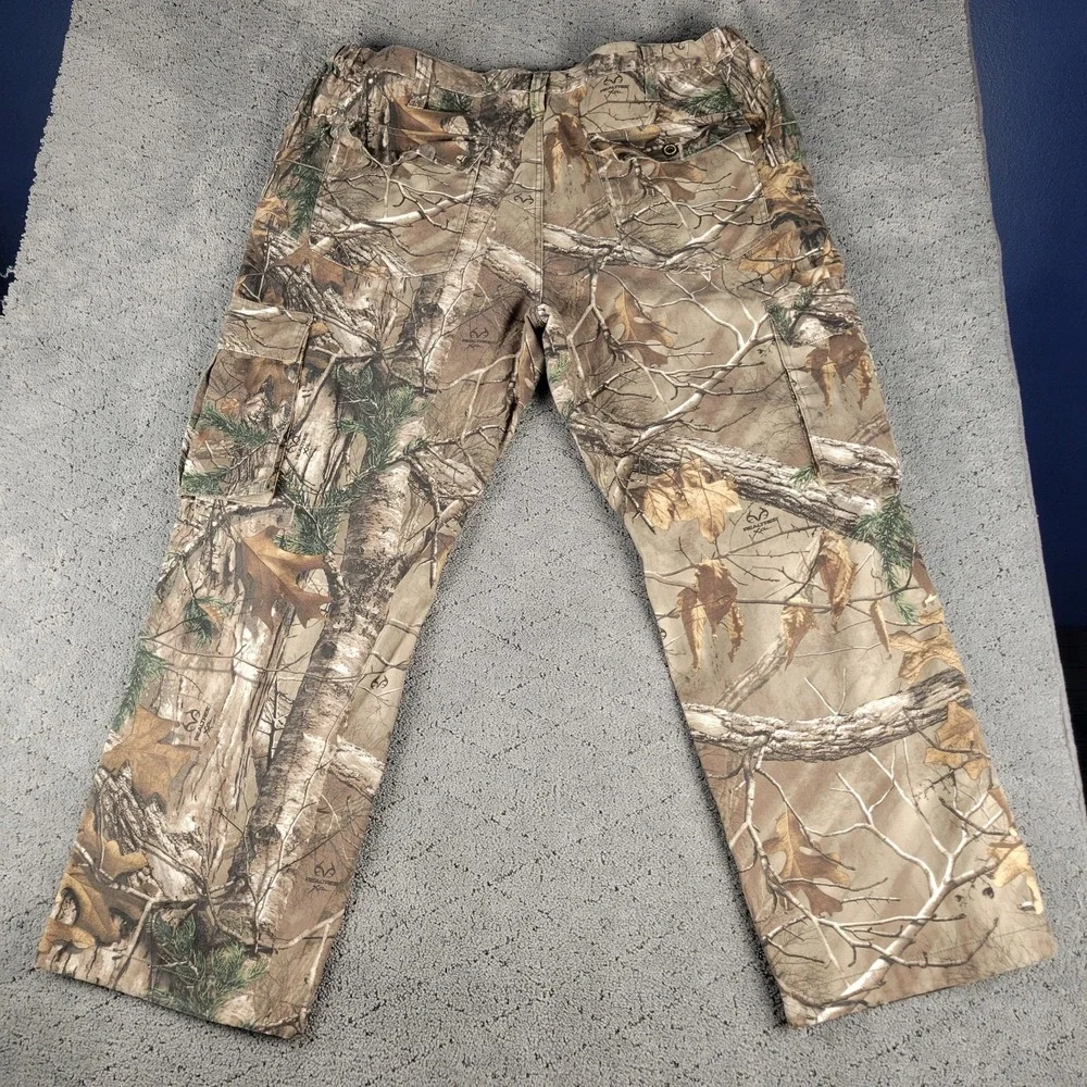 Realtree Cargo Pants Mens 2XL Camo Realtree Xtra Straight Leg Hunting Outdoors
